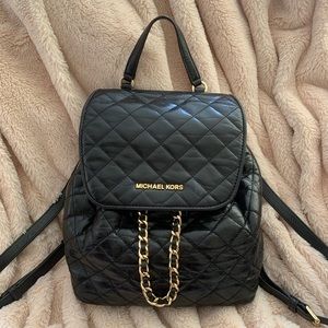 MICHAEL KORS Susannah Quilted Leather Backpack